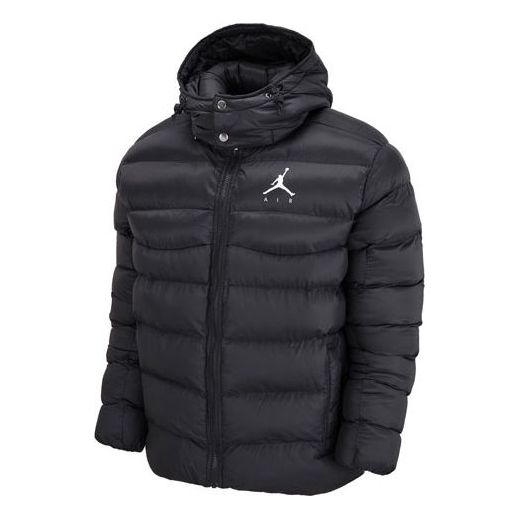 Prešívaná bunda Jordan Jordan Air Hooded Puffer Jacket Čierna | DN3402-010, 0