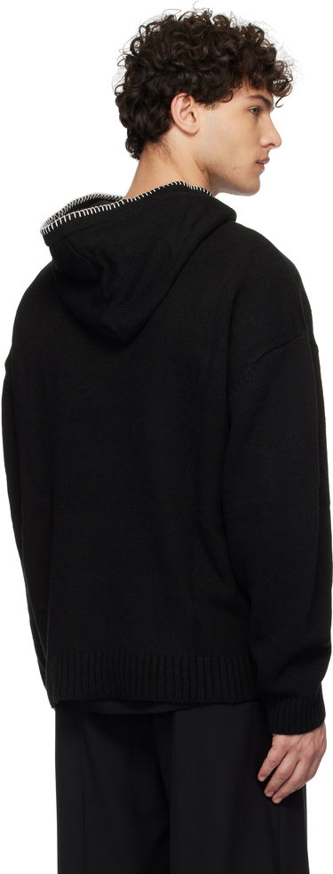Mikina Dime Wool Hoodie With Kangaroo Pocket Čierna | DIMEHO2412BLK, 2