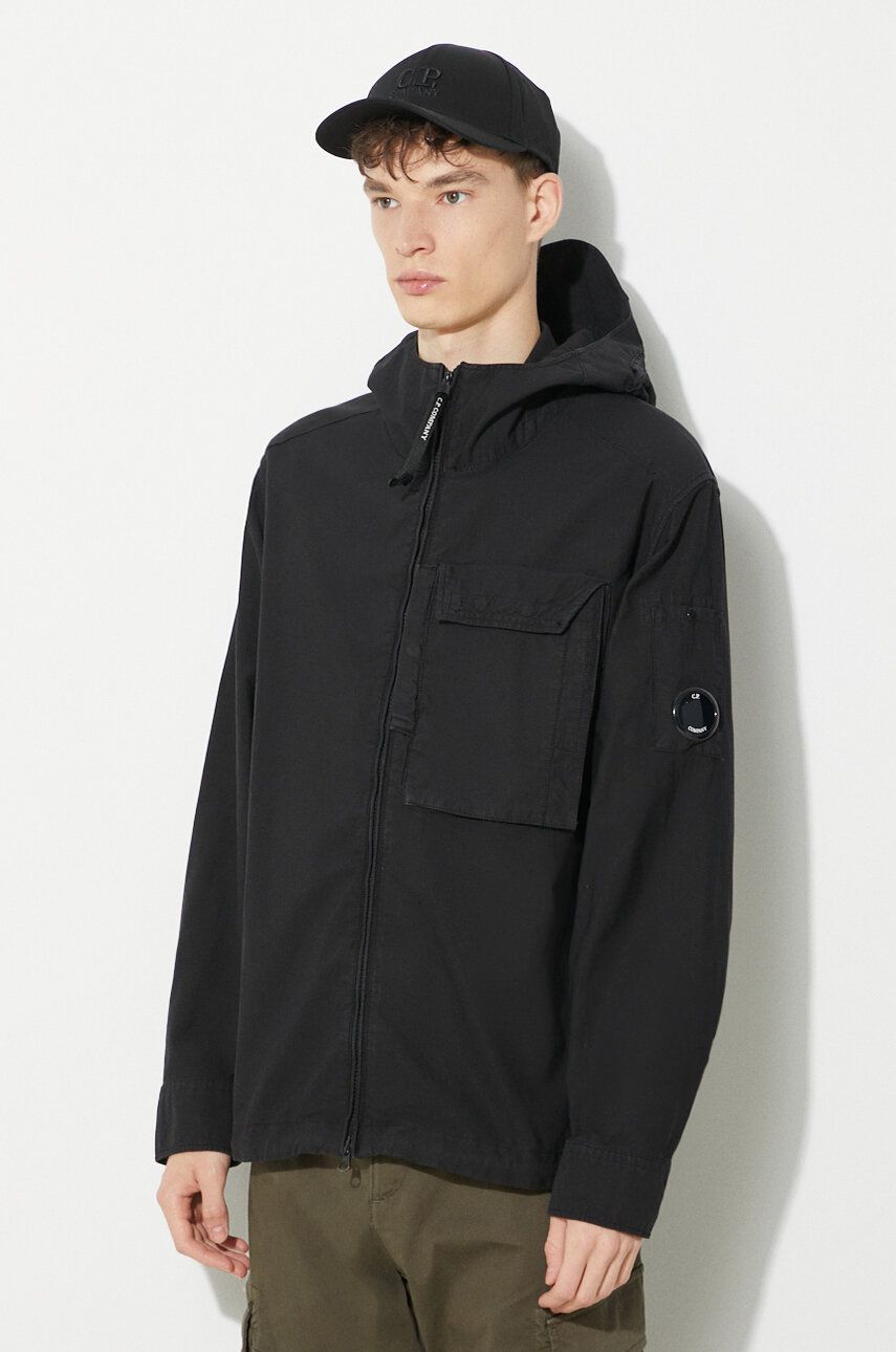 Vetrovka C.P. Company Ottoman Hooded Jacket Čierna | 16CMSH156A006406O, 0
