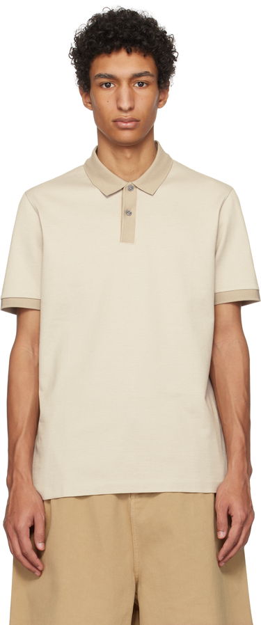 Polo tričko BOSS BOSS Micro Pattern Mercerized Polo Béžová | 50532246, 0