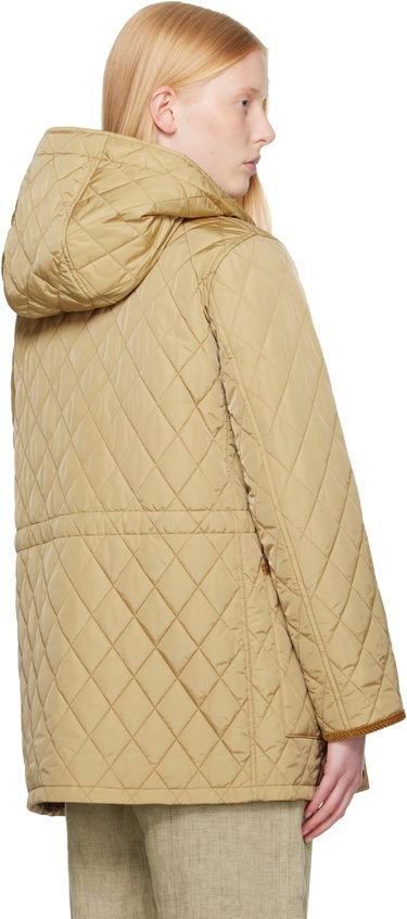 Prešívaná bunda Burberry Burberry Quilted Hooded Jacket Béžová | 8113841, 2