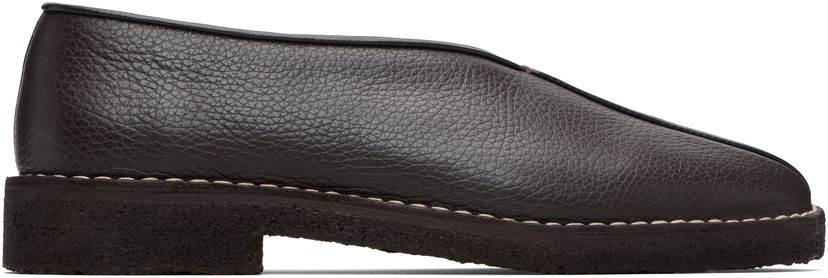 Tenisky a topánky LEMAIRE Piped Crepe Slipper Loafers Hnedá | FO0248 LL205