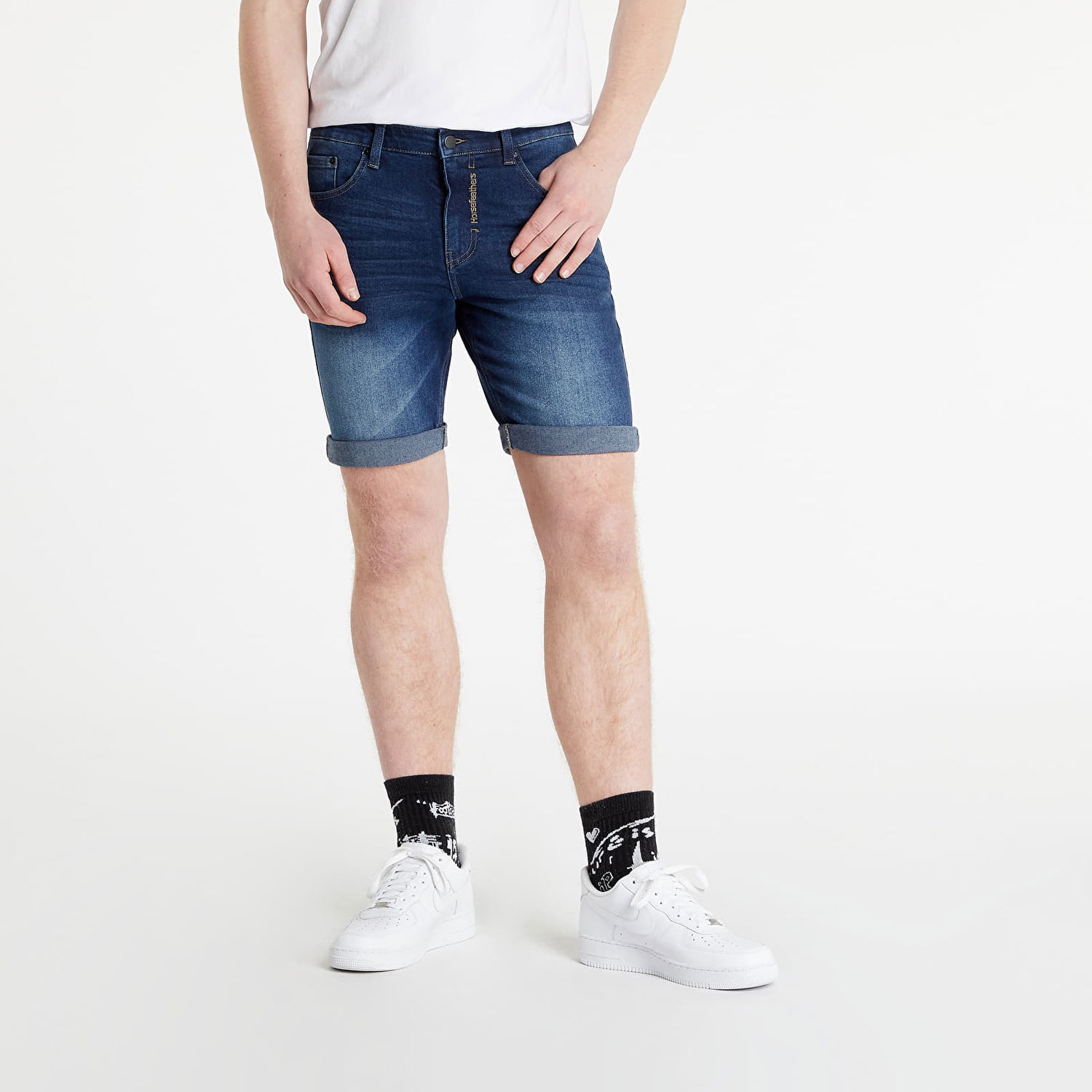 Šortky Horsefeathers Pike Jeans Shorts Navy | SM1151B, 0