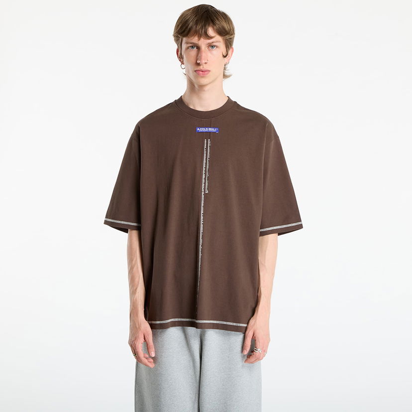 Tričko A-COLD-WALL* A-COLD-WALL* Night Shift T-Shirt Hnedá | ACWMTS220 Brown