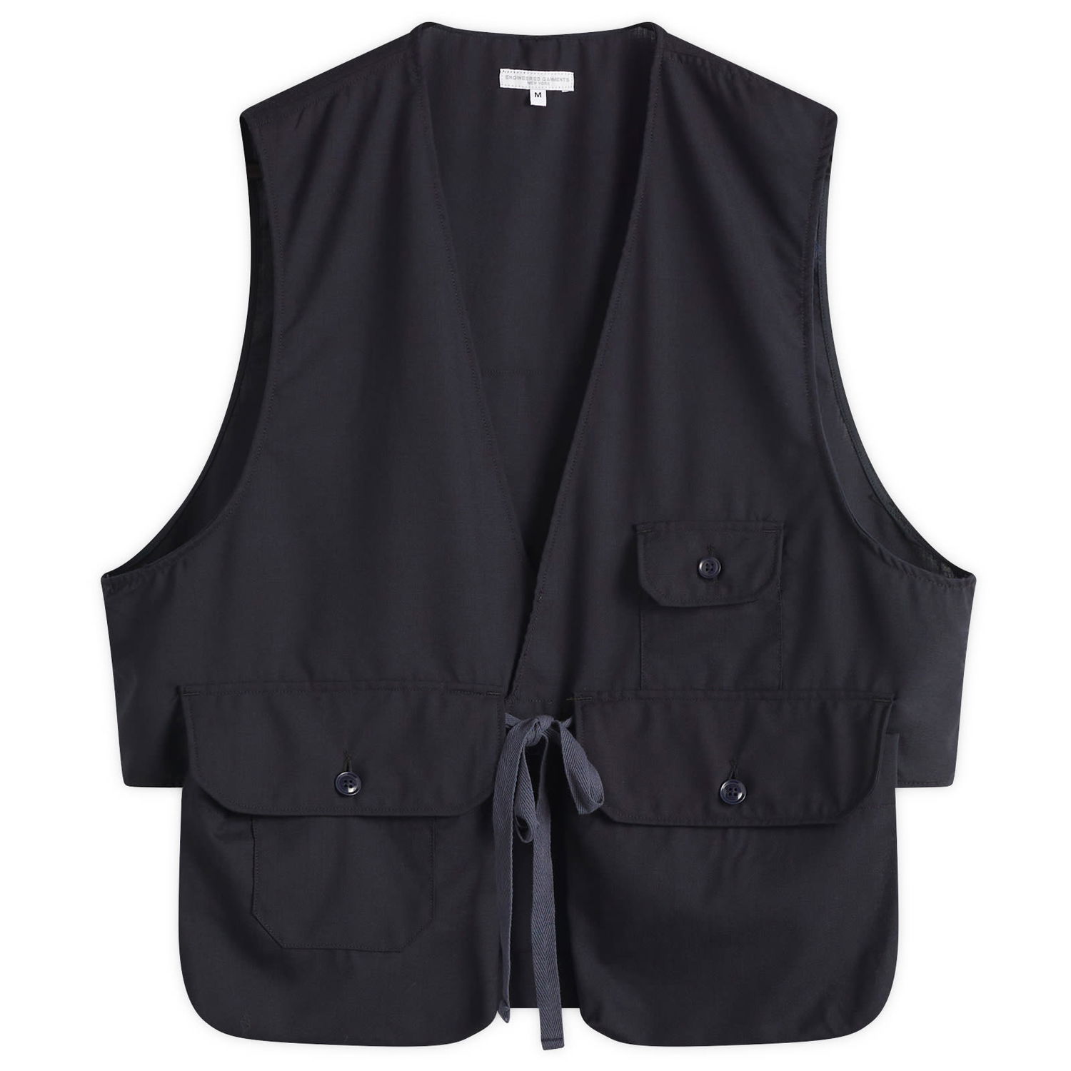 Vesta Engineered Garments Engineered Garments Fowl Vest, Wool Navy | QT075-LC002, 1