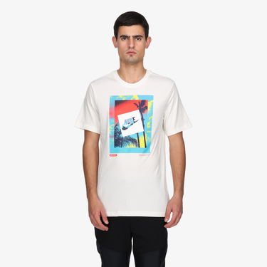 Tričko Nike Sportswear T-Shirt with Palm Graphic Biela | DR8071-100, 4