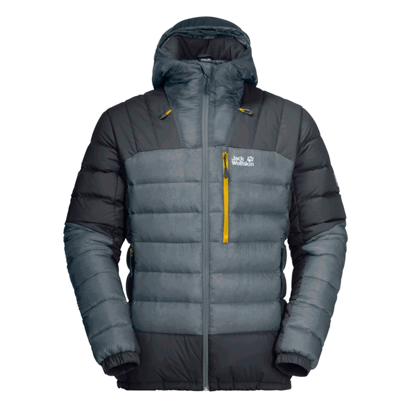 Prešívaná bunda Jack Wolfskin NORTH CLIMATE Hooded Puffer Jacket Rôznofarebný | 1205741-6160