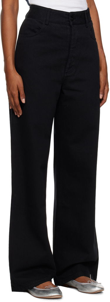 Džínsy Baserange Baserange Navalo Wide-Leg Trousers Čierna | TRNA-COB-WI23, 1