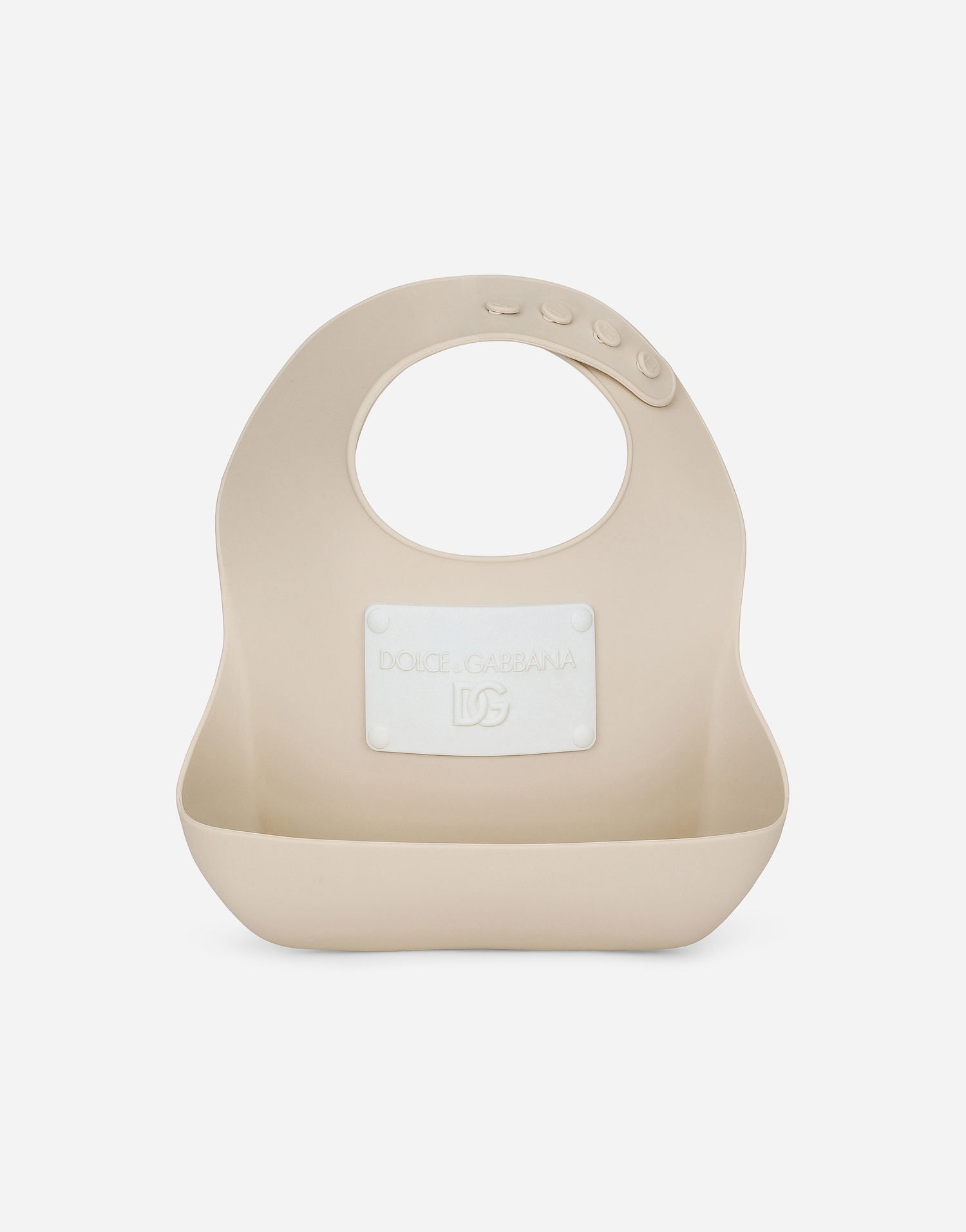 Oblečenie Dolce & Gabbana Dolce & Gabbana Silicone Bib with Logo Béžová | LN5H41G7M7HM0299, 0