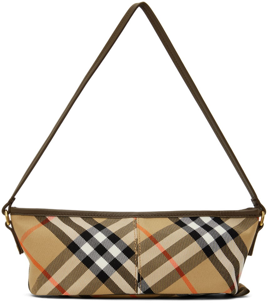 Beige Check Mini Bag