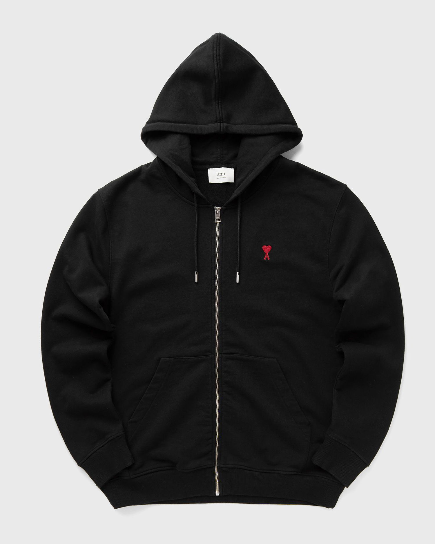 Mikina AMI AMI Paris Classic Ami De Coeur Zip Hoodie 3XL Čierna | BFUSW435.730-001, 0