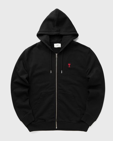 Mikina AMI AMI Paris Classic Ami De Coeur Zip Hoodie 3XL Čierna | BFUSW435.730-001, 0