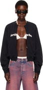Martine Rose Shrunken Zip Up Crew Jacket