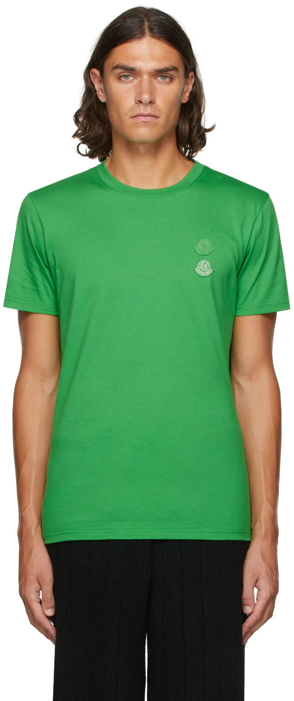 Tričko Moncler Genius 2 1952 Double Logo T-Shirt Zelené | 8C000 - 05 - 829FB, 0