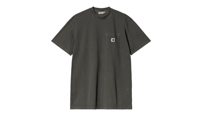 Tričko Carhartt WIP S/S Nelson Grand T-Shirt Charcoal Šedá | I031616_98_GD