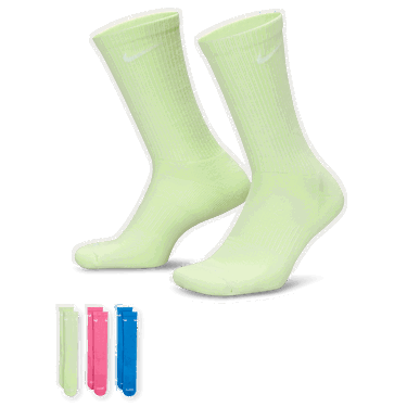 Ponožky Nike Everyday Plus Cushioned Training Socks (3 Pairs) Zelené | SX6888-969, 0