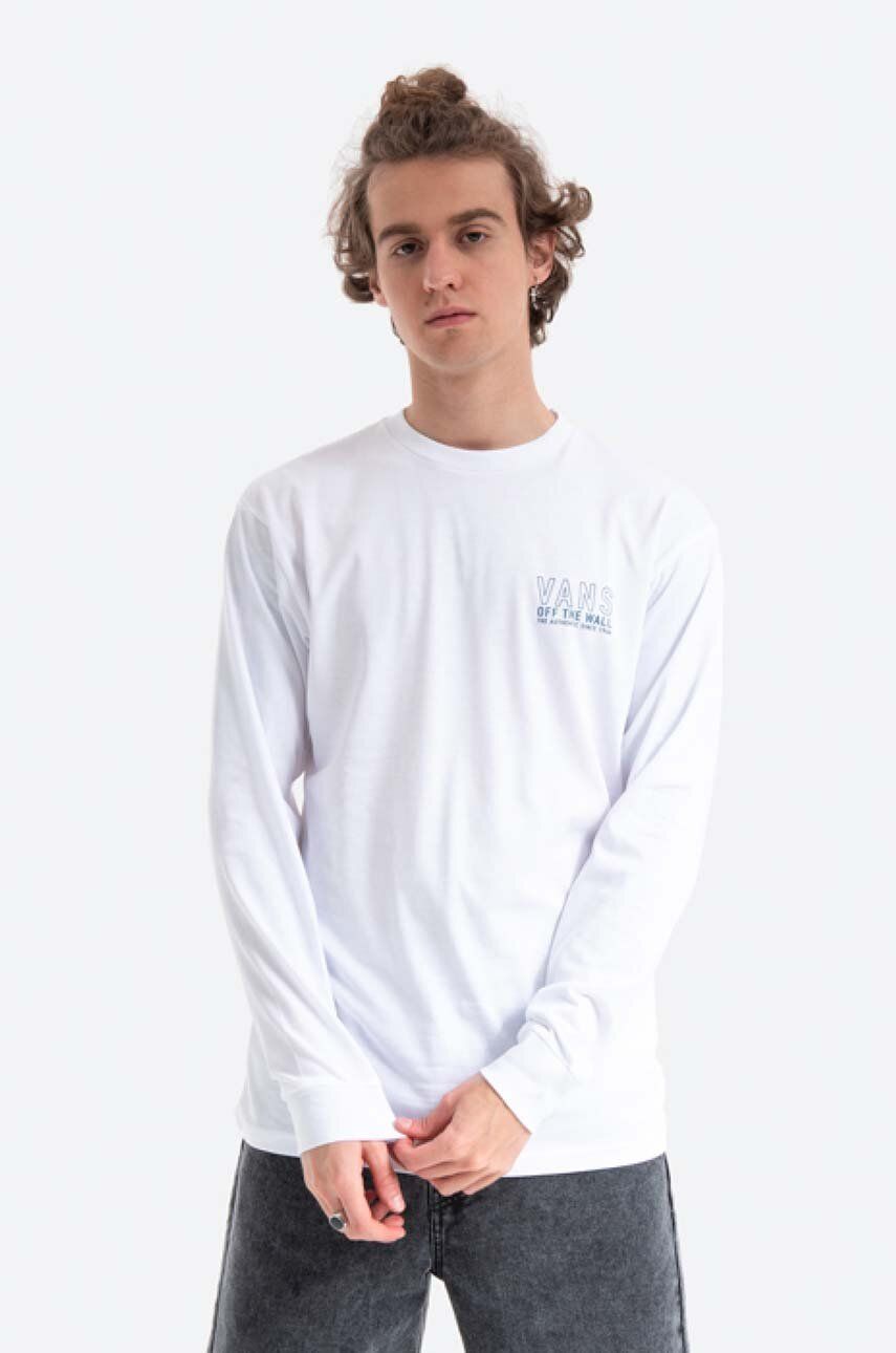 Tričko Vans T-Shirt Long Sleeve Print Biela | VN0A54DFWHT, 0
