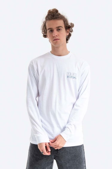Tričko Vans T-Shirt Long Sleeve Print Biela | VN0A54DFWHT, 0