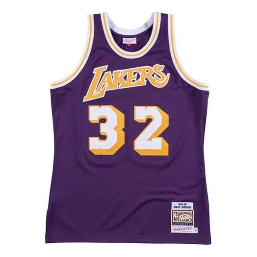 Dres Mitchell & Ness Mitchell & Ness Los Angeles Lakers 1984-85 Jersey Fialová | AJY4GS18089-LALPURP84EJH