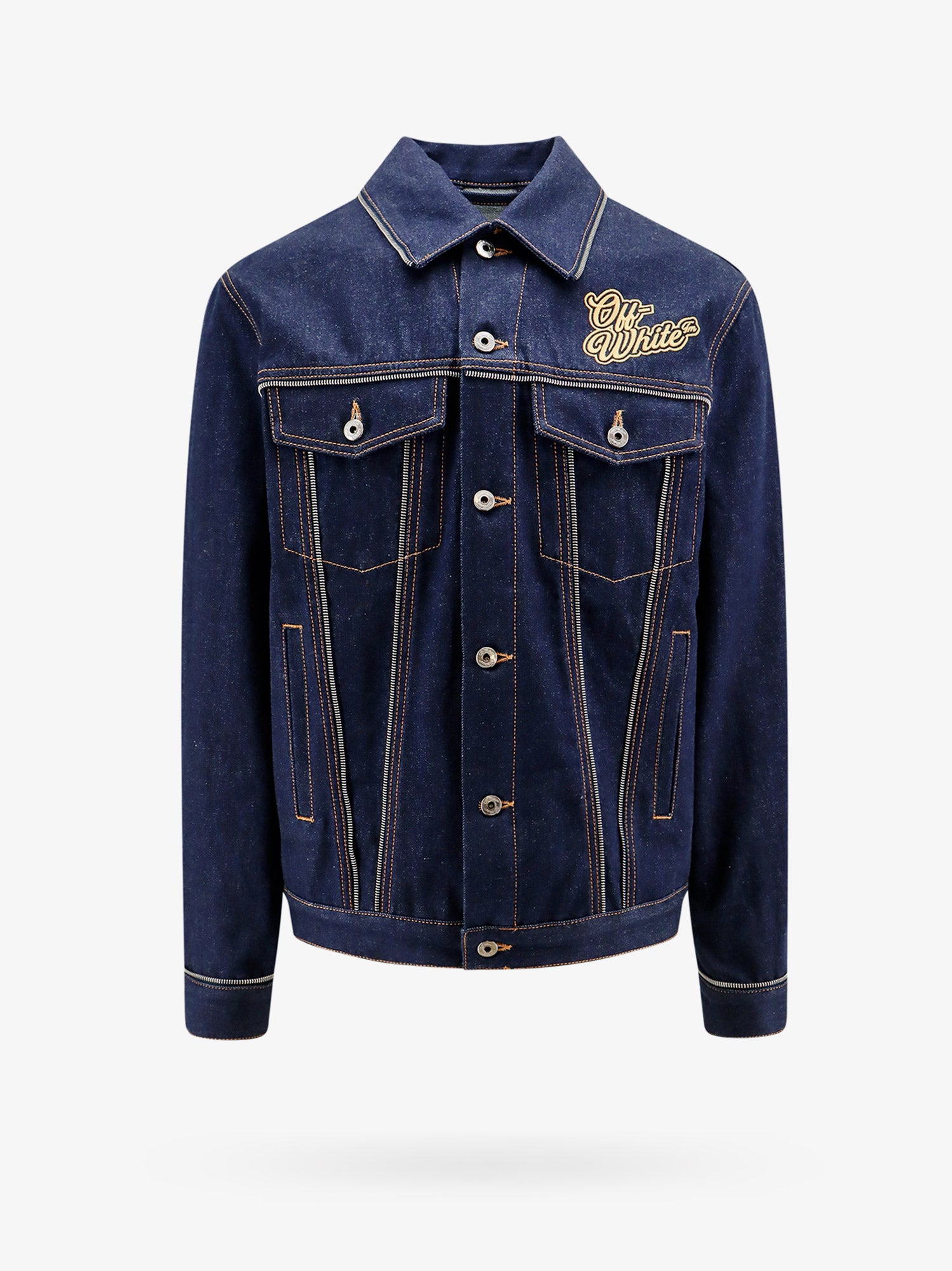 Bunda Off-White JACKET - OFF WHITE Navy | OMYE092S24DEN0014522, 0