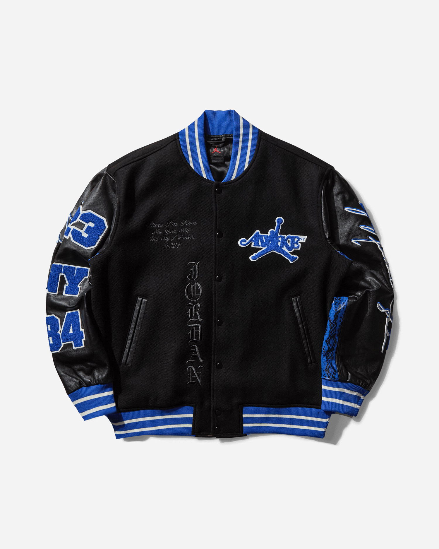 Bomber bunda Jordan Awake NY Varsity Jacket Čierna | FQ5439-010, 1