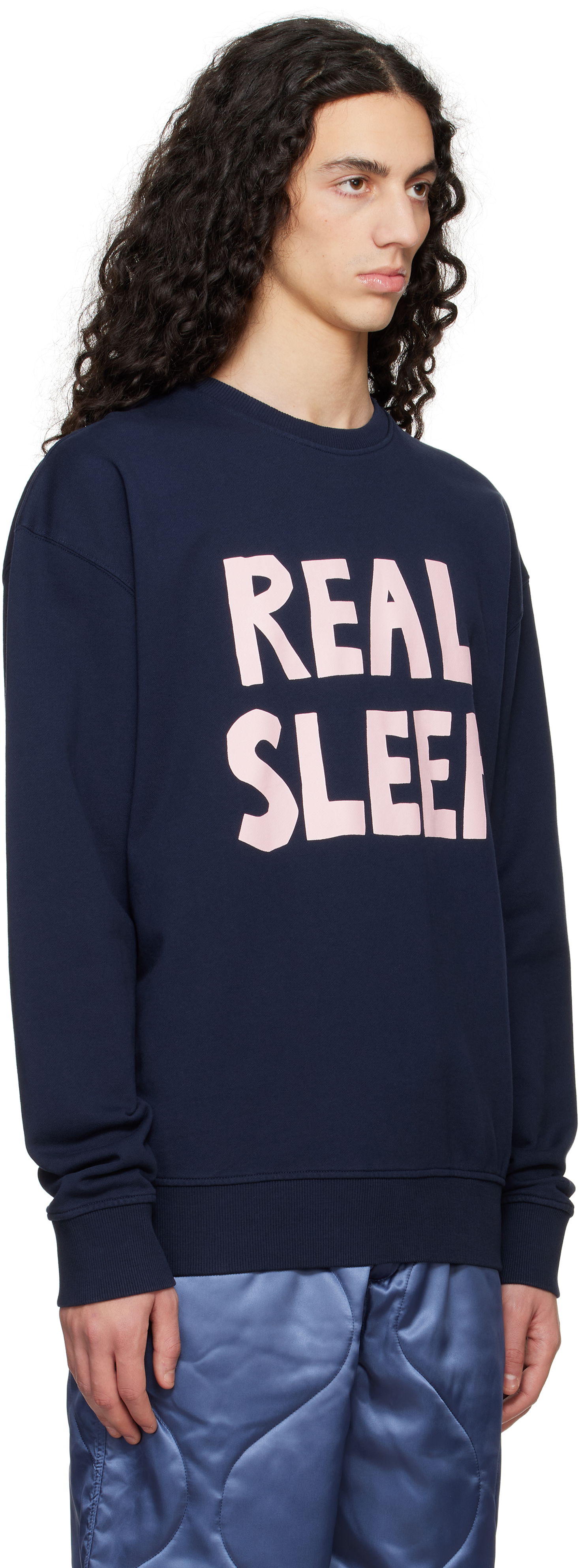 Mikina JW Anderson JW Anderson 'Real Sleep' Sweatshirt Navy | JW0219-PG1632, 1