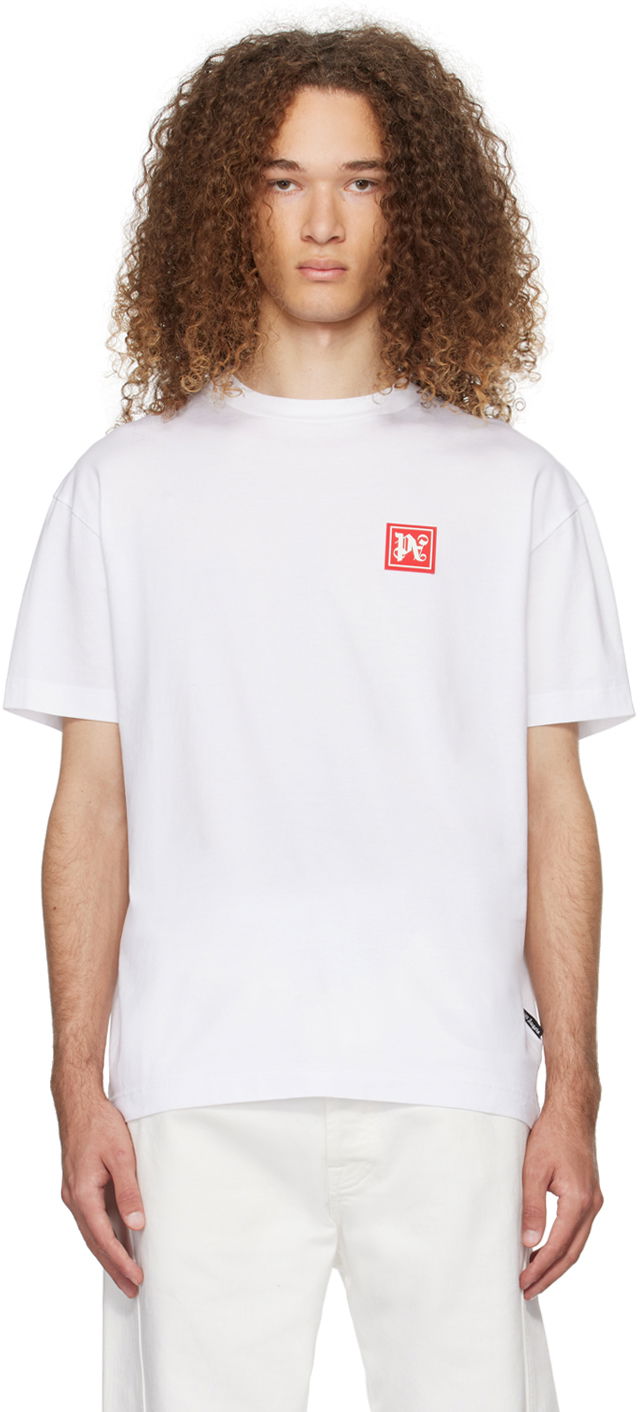 Tričko Palm Angels Ski Club Classic T-Shirt Biela | PMAA001R24JER0040110, 0