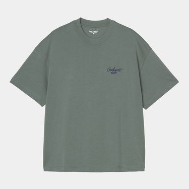 Tričko Carhartt WIP Short-Sleeve Signature Script T-Shirt Šedá | I033828_66, 3