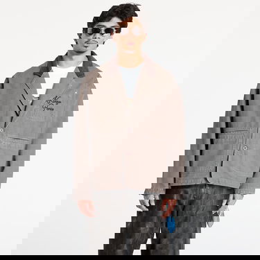 Bunda KENZO Workwear Jacket with Embroidered Logo and Contrast Collar Hnedá | FF65VE2349GU.92, 0