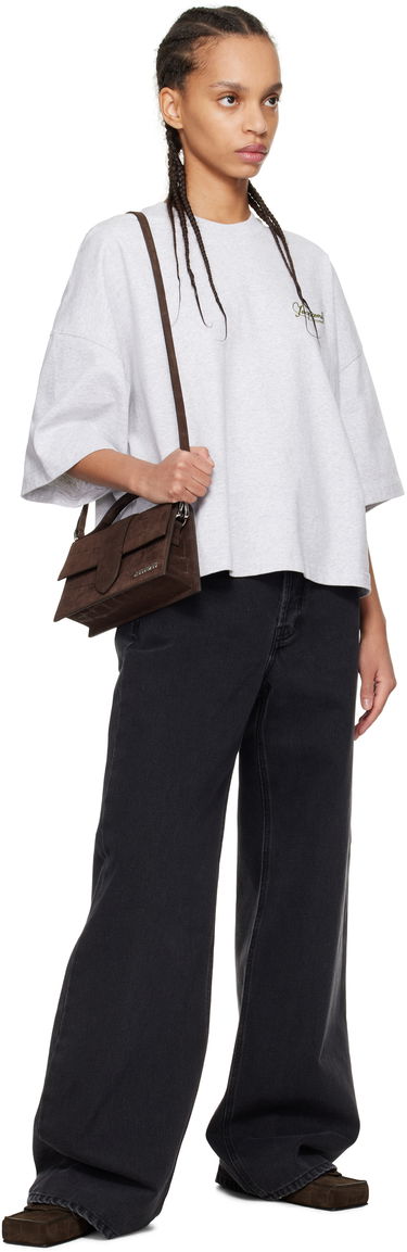 Kabelka Jacquemus Jacquemus 'The Large Bambino' Suede Shoulder Bag Hnedá | 25E213BA007-3243, 3