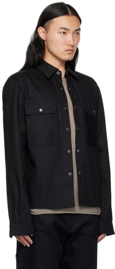 Košeľa Rick Owens DRKSHDW Hollywood Cropped Denim Shirt Čierna | DL01E6299 BLKJP, 1