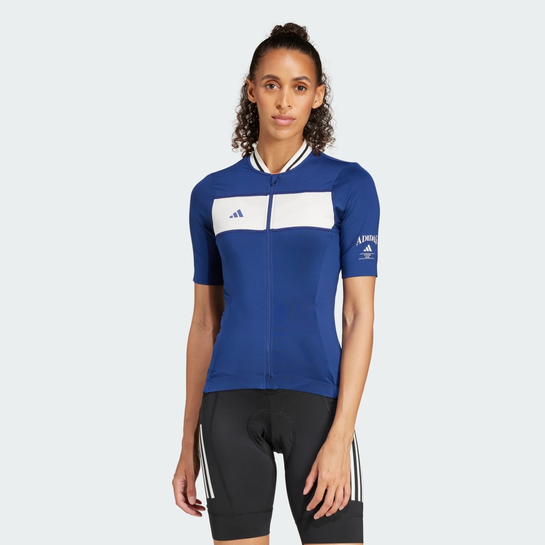 Dres adidas Performance Heritage Tempo 3-Stripes Legacy Cycling Jersey Modrá | JH1485, 0