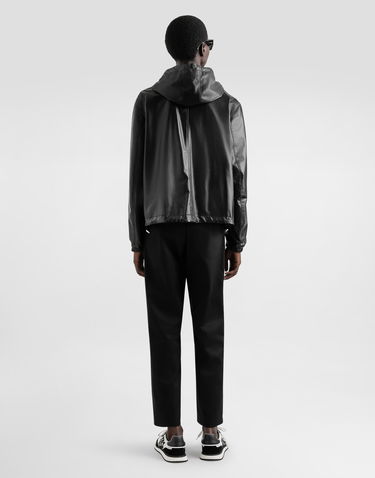 Bunda Dolce & Gabbana Dolce & Gabbana Leather Jacket with Reversible Hood Čierna | G9BKULGI909N0000, 2