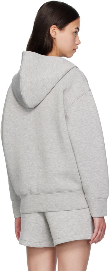 Mikina Anine Bing ANINE BING Bond Zip Up Framed Monogram Hoodie Šedá | A-08-10742-GRY1, 2