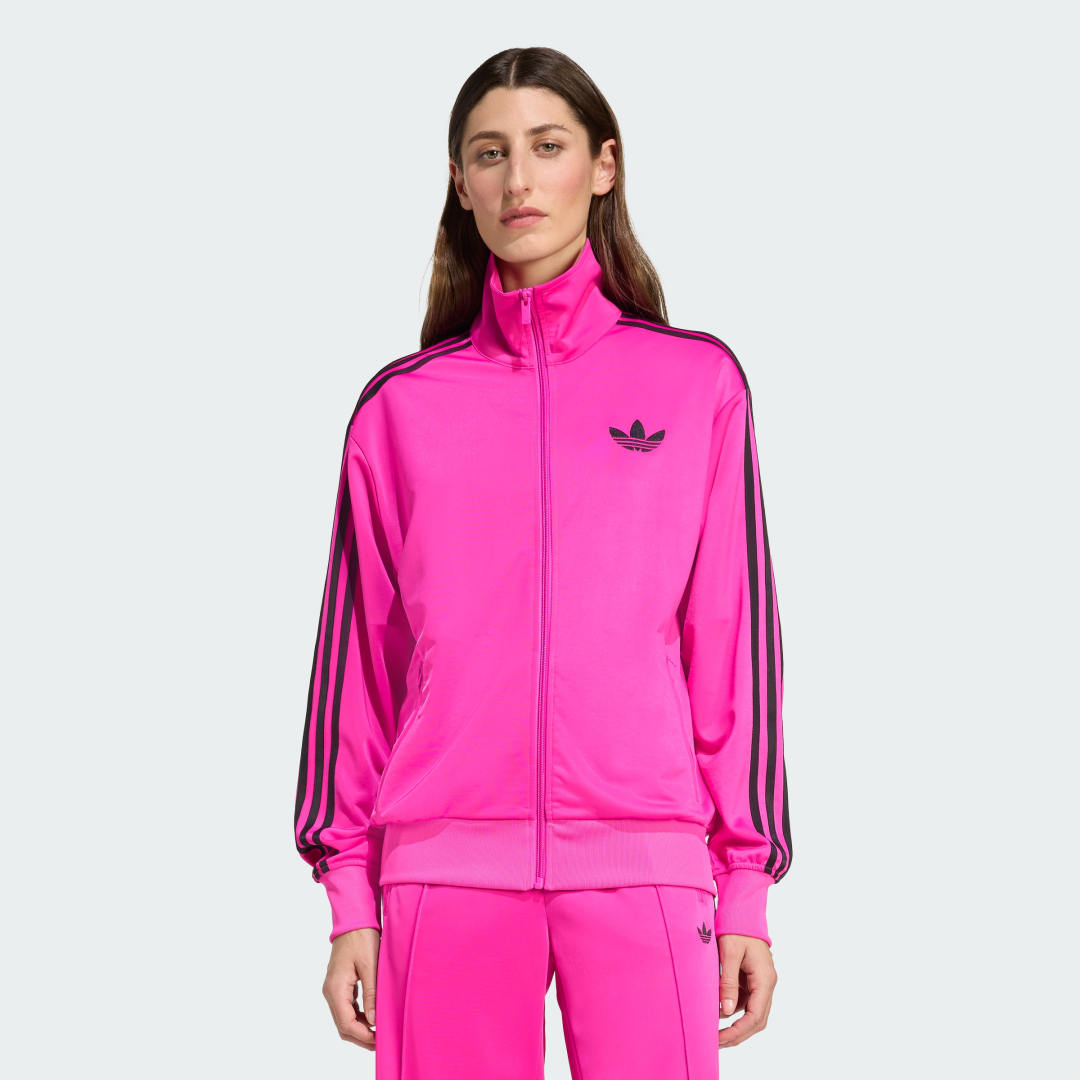 Bunda adidas Performance Adicolor Classic Firebird Loose Track Jacket Ružová | JX7866, 0