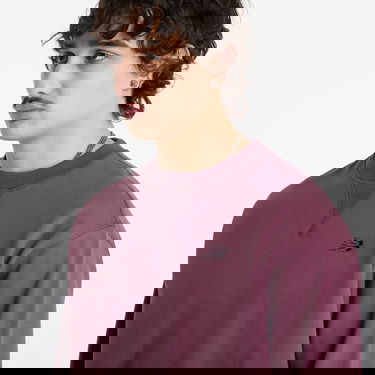 Mikina New Balance Athletics French Terry Crew Sweatshirt Vínová | MT41506FDP, 1