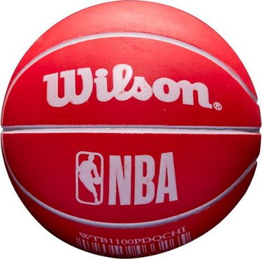 Športový doplnok Wilson Tennis Chicago Bulls NBA Dribbler Basketball Červená | wtb1100ch, 2