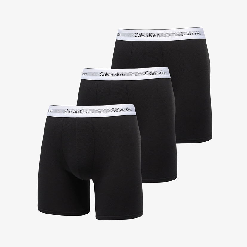 Boxerky CALVIN KLEIN Boxer Brief Long 3-Pack Čierna | NB3955A UB1