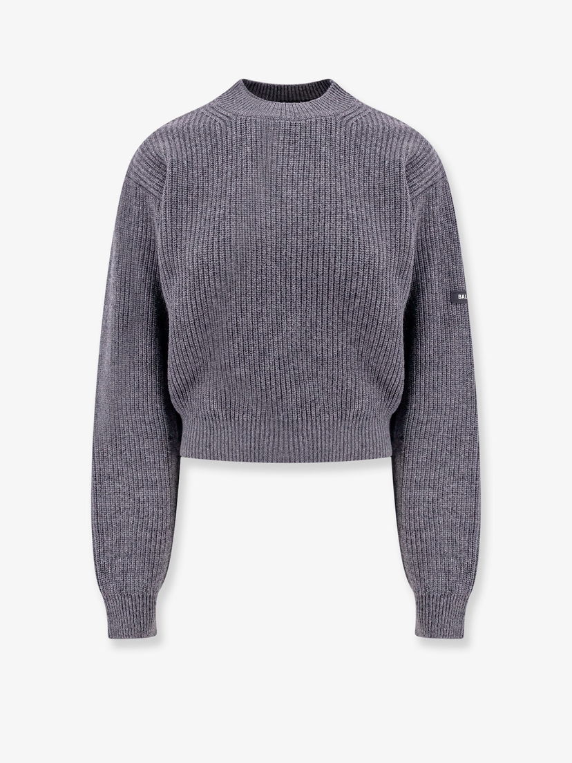 Sveter Balenciaga Cropped Sweater Šedá | 808444T17031401