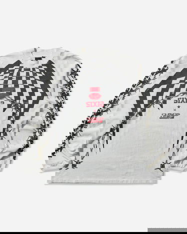 Tričko Vans Act of Disagreement Hazard Checkered Barbed Wire SIXIR Chaos Times Longsleeve T-Shirt Biela | VN000RPWWHT1, 0