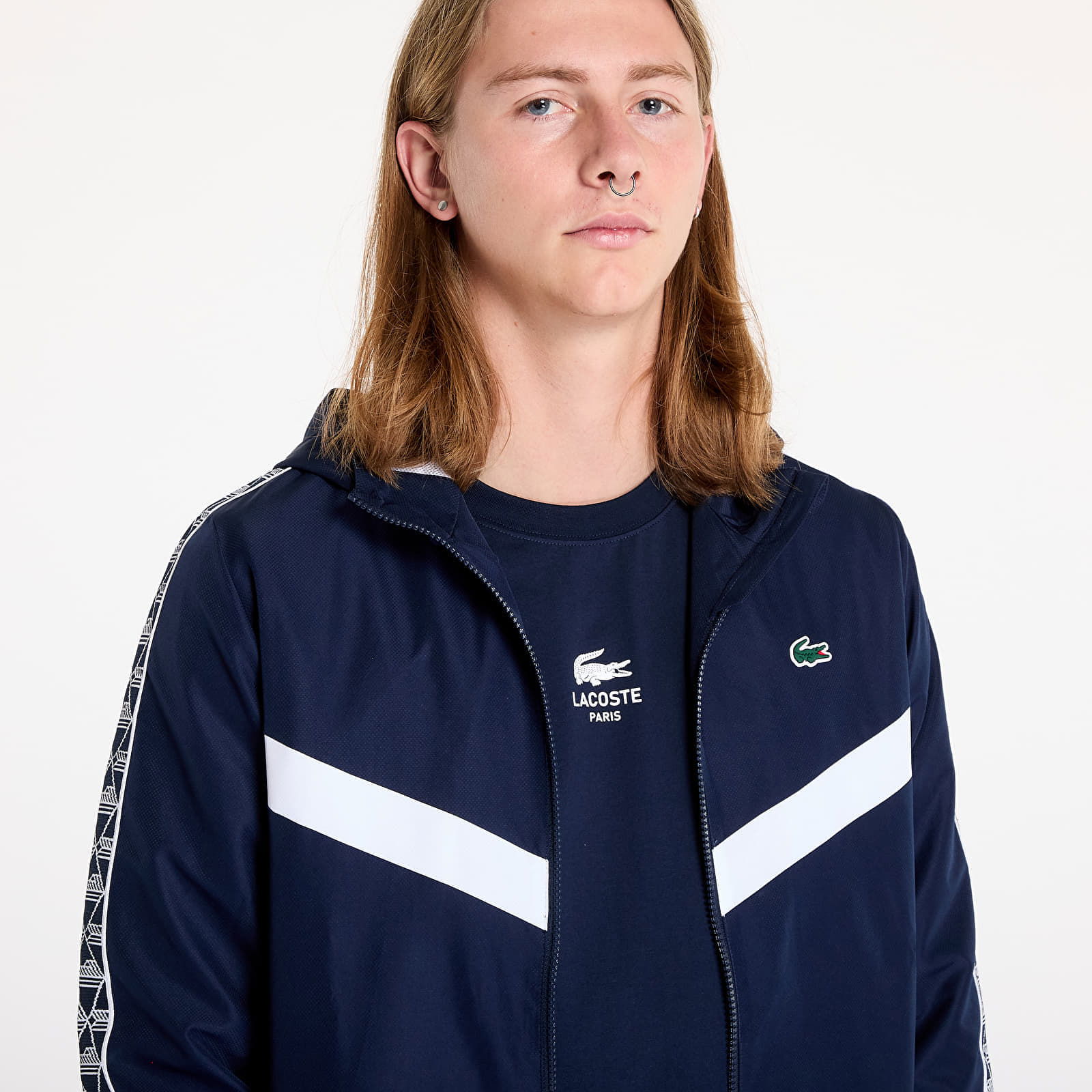 Jacket Tennis Monogram Track Jacket Navy Blue/ White M