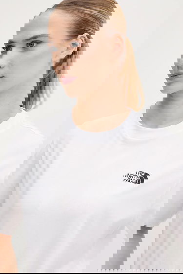 Tričko The North Face Essential Cotton Short-Sleeve Crewneck T-Shirt Biela | NF0A87NQFN41, 3