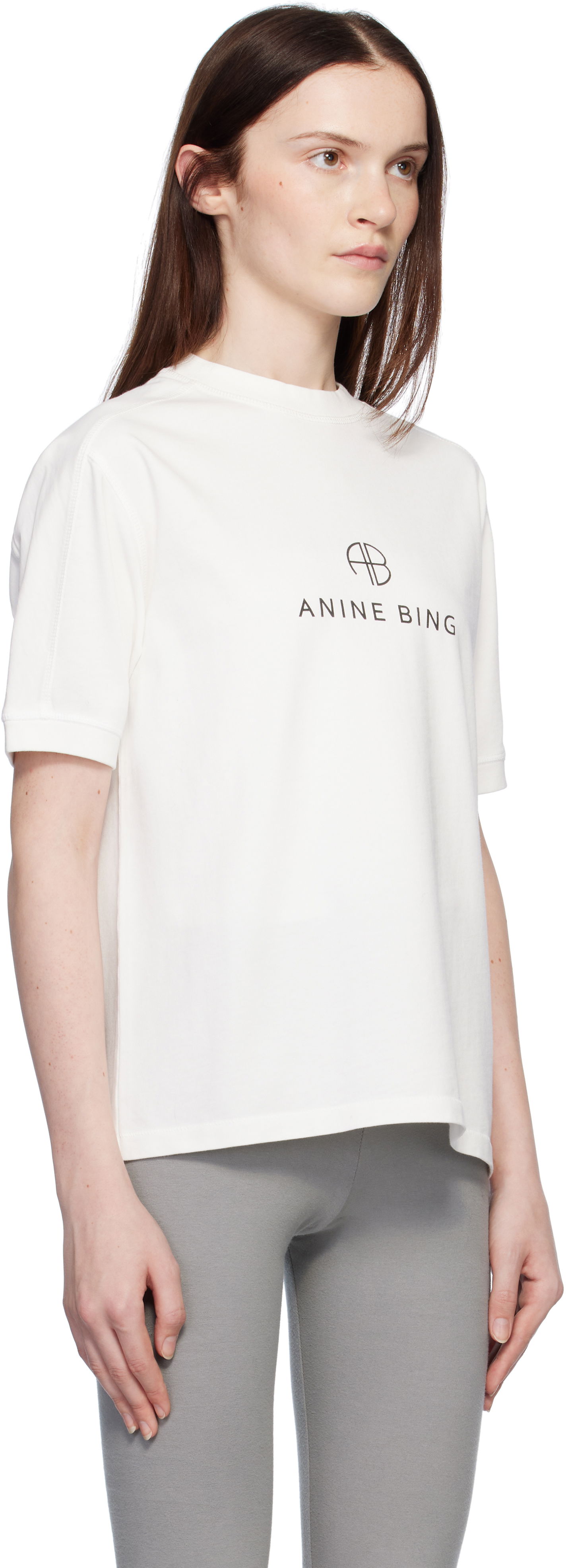 ANINE BING Jaylin Monogram T-Shirt