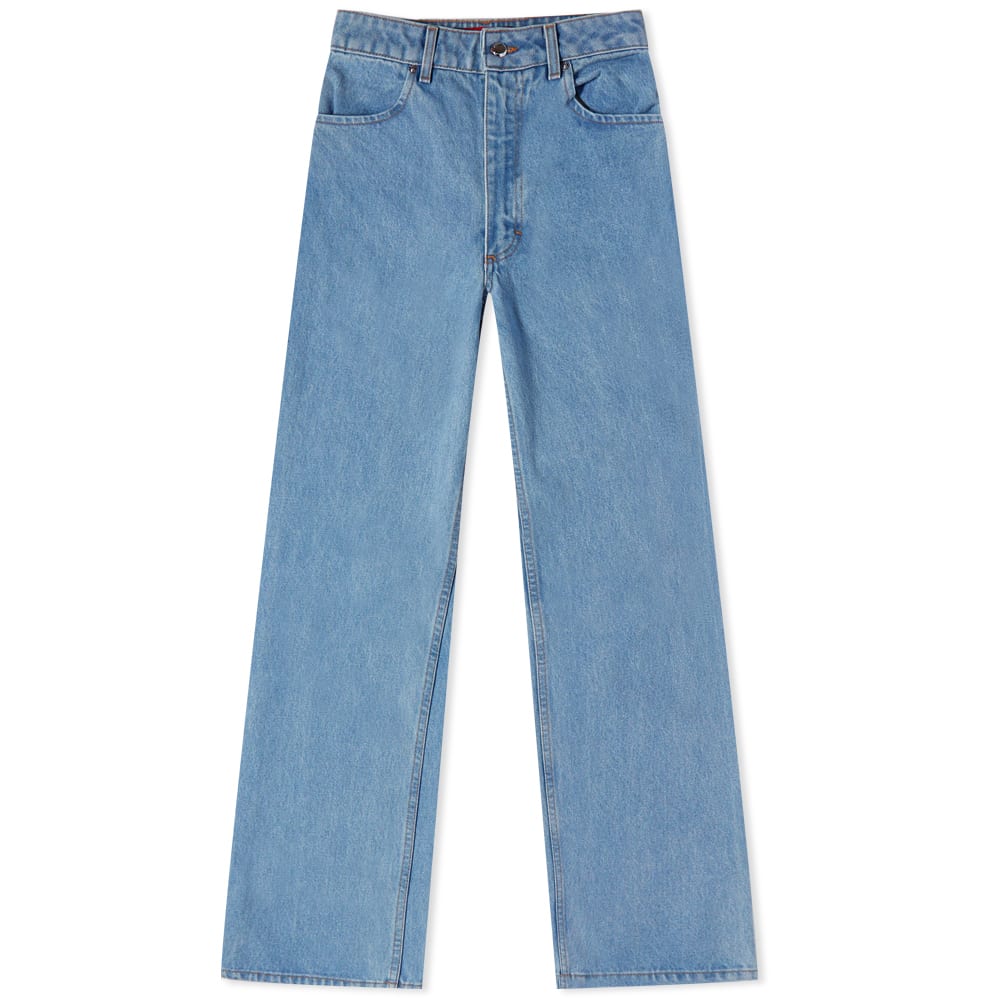 Džínsy Eckhaus Latta Wide Leg Jeas Modrá | 334-EL-CORE-TB, 0