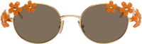 Paula's Ibiza Daisy Field Round Daisy-Embellished Sunglasses