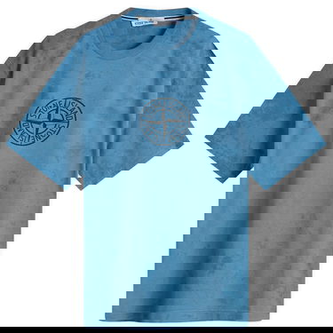 Tričko Stone Island Paintball Effect Megacity Sky T-Shirt, Size Large Modrá | K2S152100021-V002B, 1