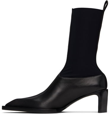 Tenisky a topánky Jil Sander Jil Sander Leather Kitten Heel Ankle Boots Čierna | J16WU0056_P5810, 2