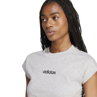 Tričko adidas Performance Linear Short Sleeve T-Shirt Šedá | JC8241, 4