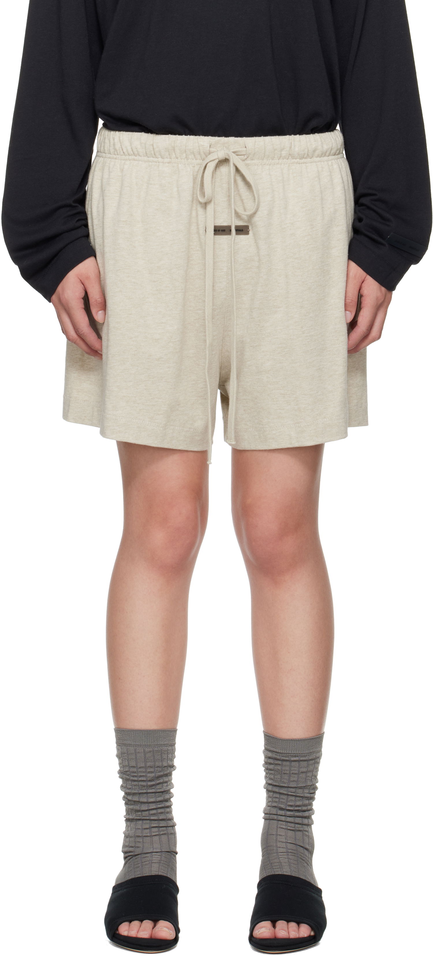 Šortky Fear of God Fear of God ESSENTIALS Soccer Shorts Béžová | 160SP255652FW, 0
