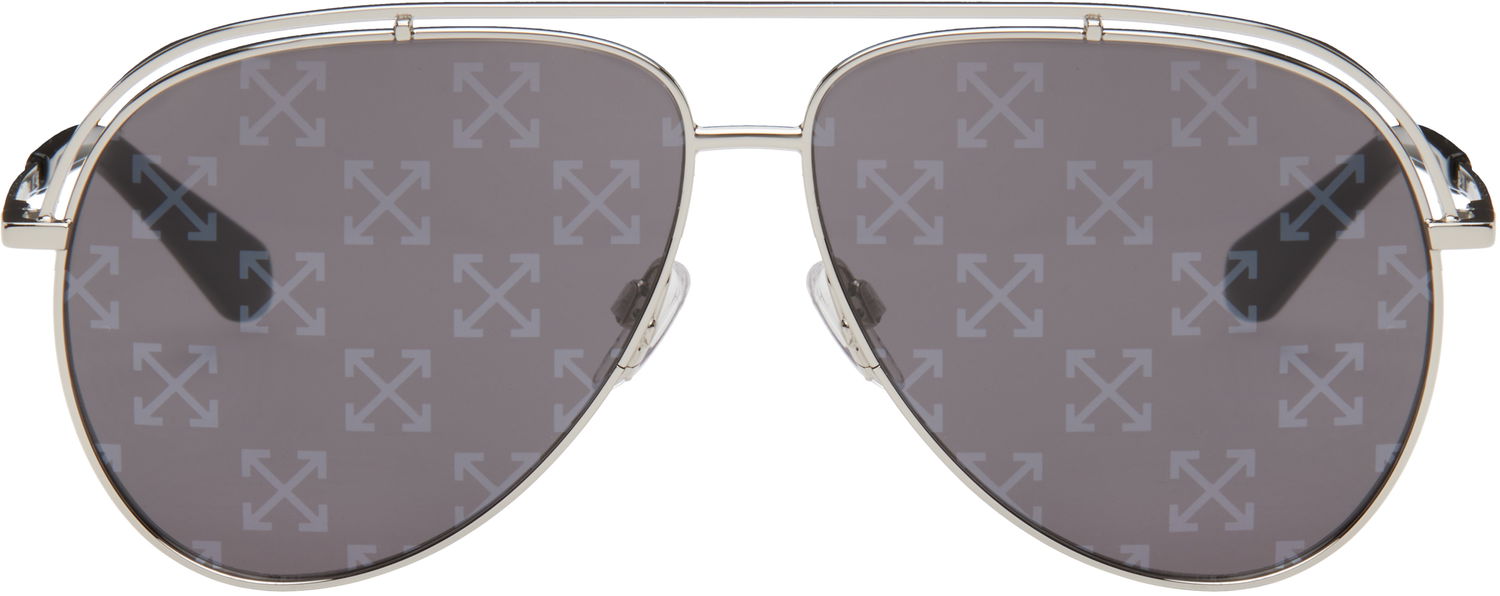 Slnečné okuliare Off-White Off-White Winner Aviator Sunglasses Metalická | OERI14KS25MET0017272, 0